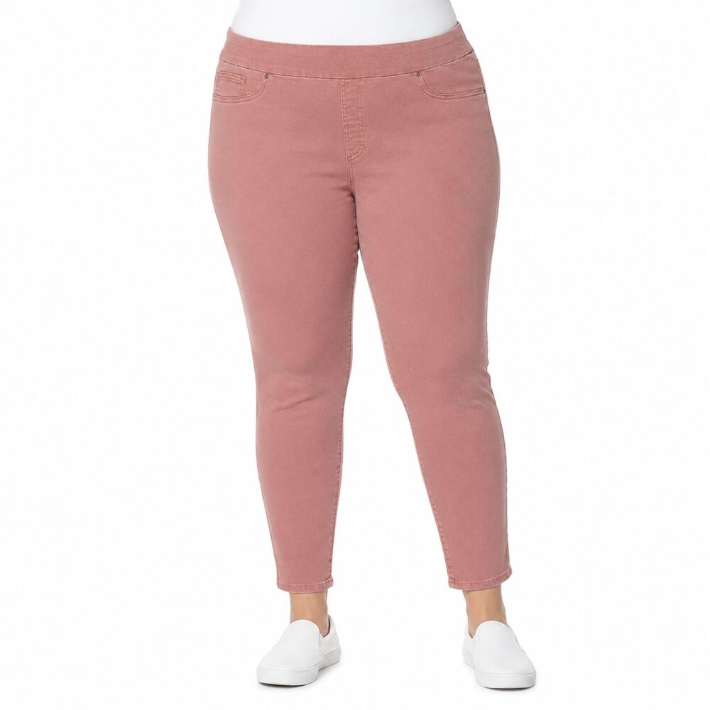 Chico's Stretch Denim Ankle Jeggings Size 3.5T Dusty Rose Pink